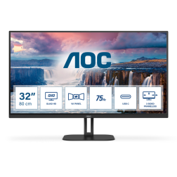 MONITOR AOC 31,5" Q32V5CE-BK QHD 75HZ FREES USB-C 3SFL