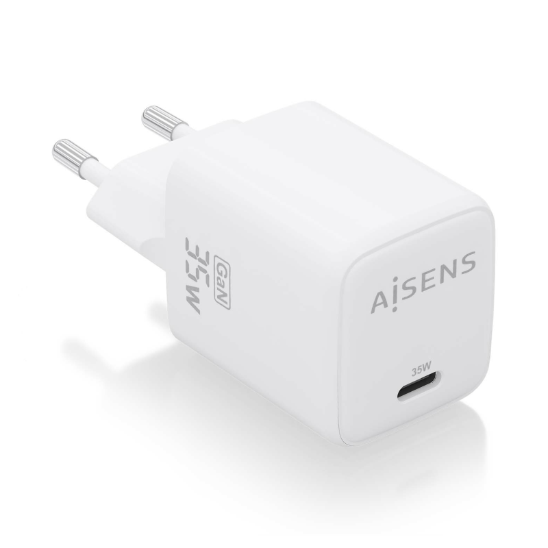 CARGADOR AISENS GAN 35W 1XUSB-C PD3-0 QC4-0 BLANCO