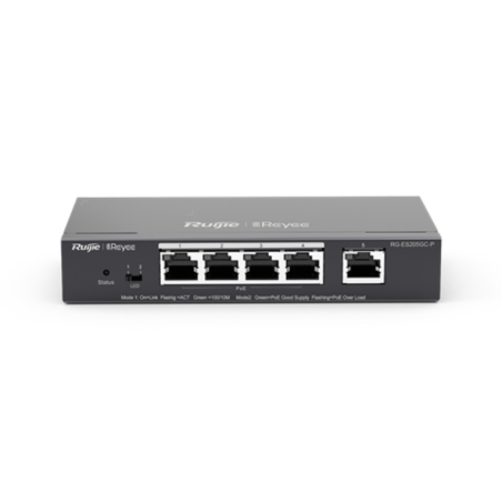 SWITCH RUIJIE REYEE RG-ES205GC-P 5-PORT 10-100 MBPS DESKTOP SWITCH