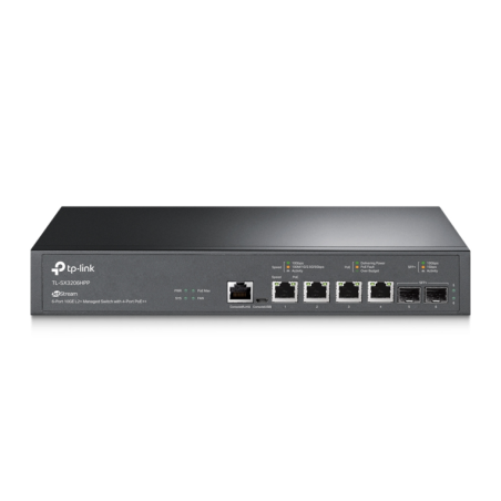 SWITCH TP LINK OMADA TL-SX3206HPP-L2+, 4x10G POE++, 2xSFP+, 1xConsolaRJ45, 1xC