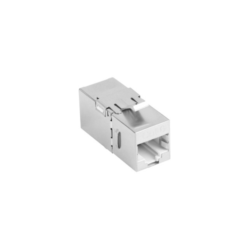 ADAPTADOR LANBERG CAT6 FTP HEMBRA THRU KEYSTONE RJ45 A RJ45, 90 GRADOS