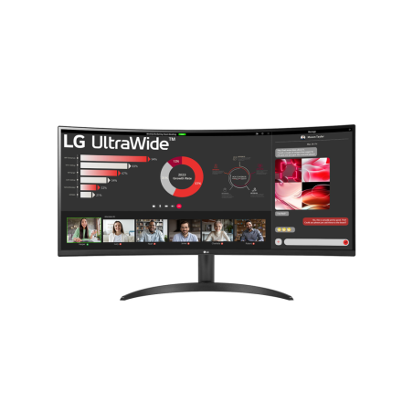 MONITOR LG 34" 34WR50QC-B WQHD 21:9 3000:1 2XHDMI DP INCL- AJUS