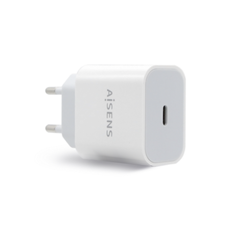 AISENS CARGADOR USB-C PD3-0 1 PUERTO 1xUSB-C 20W BLANCO