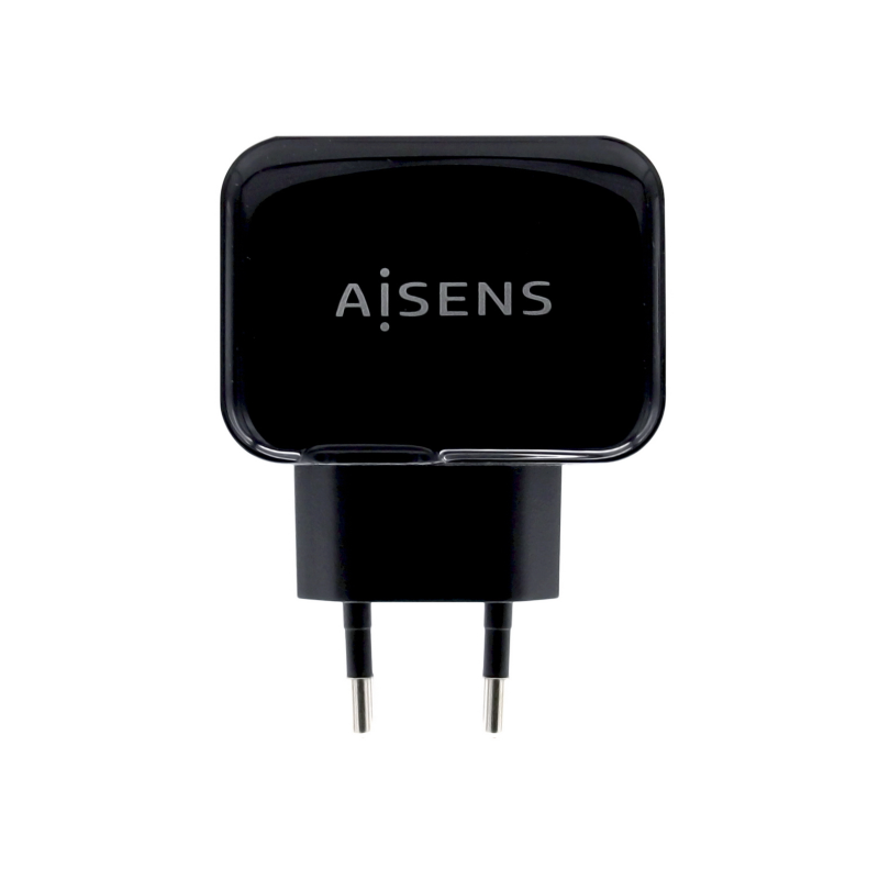 AISENS CARGADOR USB 17W 5V 3-4A 2xUSB CON CONTROL AI NEGRO