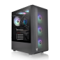 CAJA THERMALTAKE S200 TG ATX 2XUSB 3-0 ARGB SIN FUENTE NEGRO