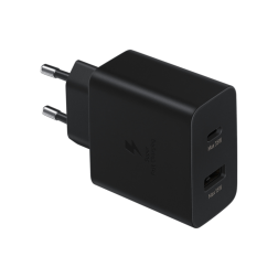 Cargador de Pared Samsung EP-TA220NBE- 1xUSB Tipo-C- 1xUSB- 35W