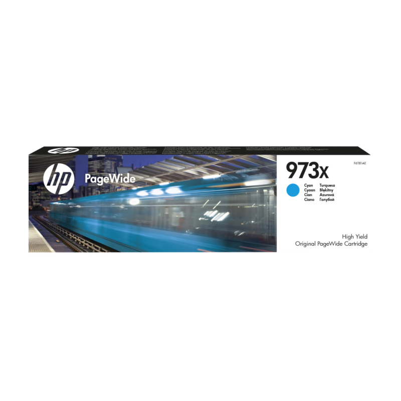 TINTA HP 973X PAGEWIDE CIAN ALTA CAPACIDAD