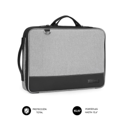 Maletín Subblim Advance Laptop Sleeve para Portátiles hasta 15-6"- Gris