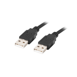 CABLE USB 2-0 LANBERG MACHO-MACHO 1-8M NEGRO