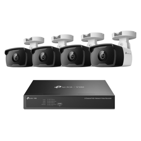 PACK CAMARA VIGI TP-LINK BULLET VIGI NK8P-B434I VIGI 3MP BULLET +8 CHANNEL POE+