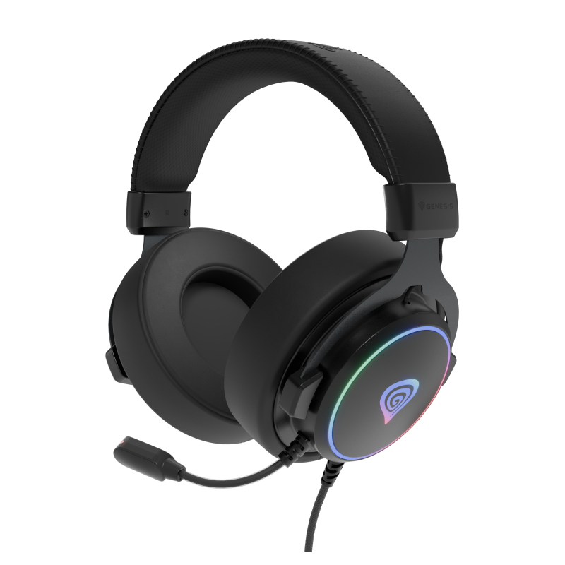 AURICULARES GAMING GENESIS 7-1 USB NEON 764 RGB NEGRO