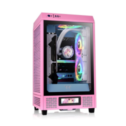 CAJA THERMALTAKE THE TOWER 200 BUBBLE PINK MINI-ITX 2XUSB 3-0 SIN FUENTE ROSA