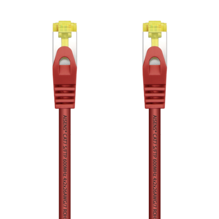 CABLE RED AISENS LATIGUILLO RJ45 LSZH CAT-7 SFTP PIMF 0-5M ROJO