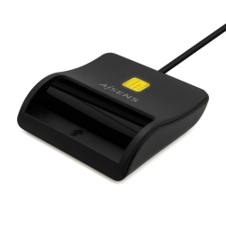 Lector de DNI USB Tipo-C Aisens ASCR-SN03C-BK- Negro