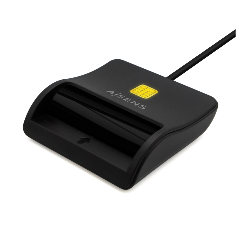 Lector de DNI USB Tipo-C Aisens ASCR-SN03C-BK- Negro