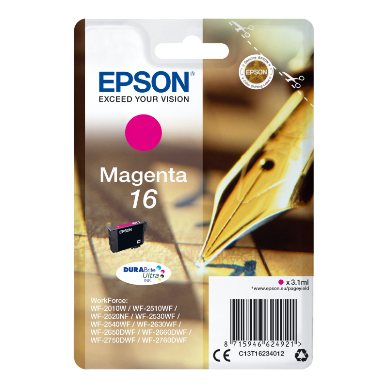 TINTA EPSON DURABRITE 16 MAGENTA WF2010W 2510WF 2520NF 2530WF 2540WF