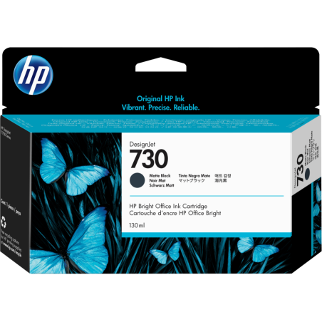 TINTA HP 730 NEGRO MATE