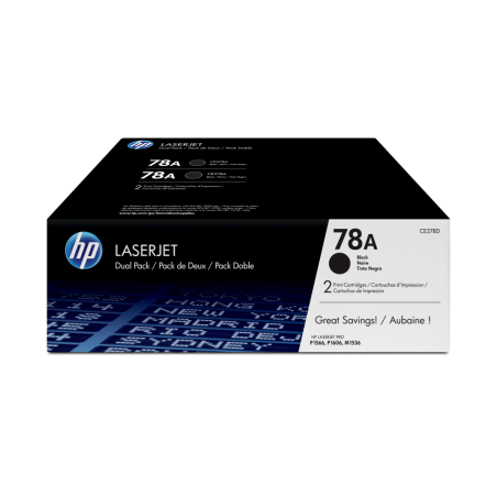 TONER HP 78A PACK AHORRO NEGRO X 2