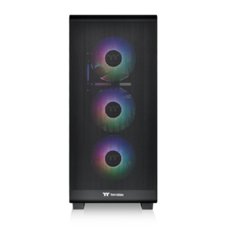 CAJA THERMALTAKE S250 TG ATX 2XUSBA 3-2 ARGB SIN FUENTE NEGRO