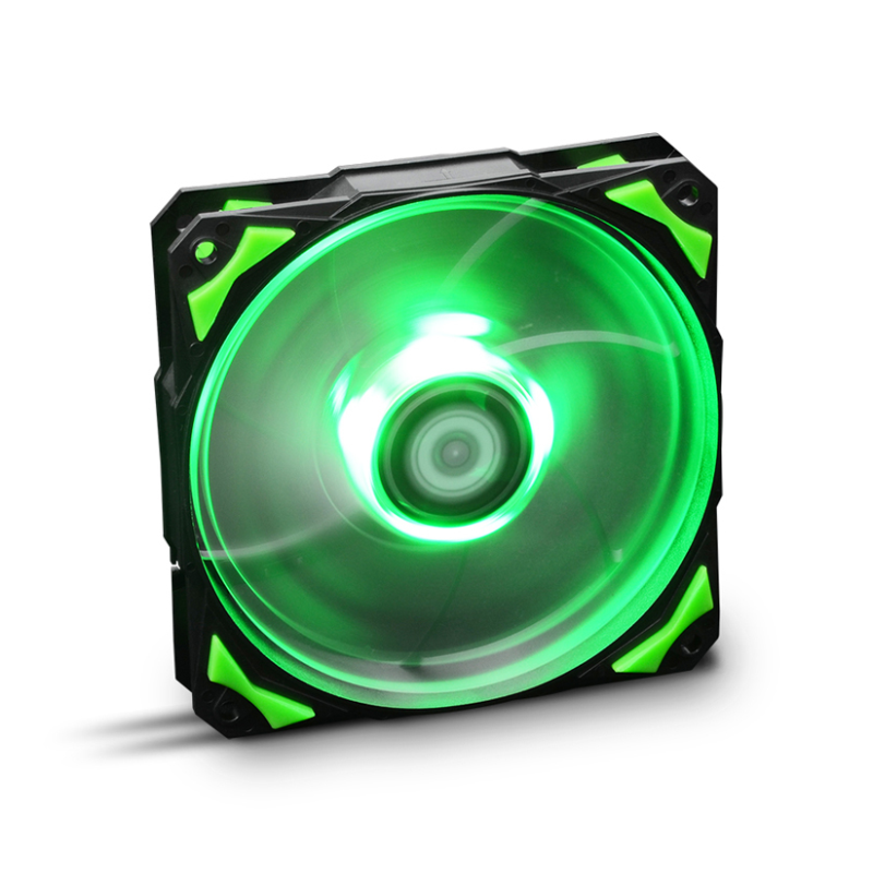 VENTILADOR CAJA NOX HUMMER H-FAN LED 120MM NEGRO LED VERDE