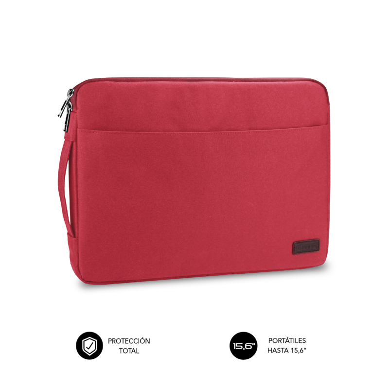 FUNDA PORTATIL SUBBLIM URBAN LAPTOP SLEEVE 15,6" RED