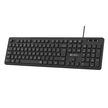 TECLADO SUBBLIM BUSINESS SLIM SILENCIOSO CON CABLE USB