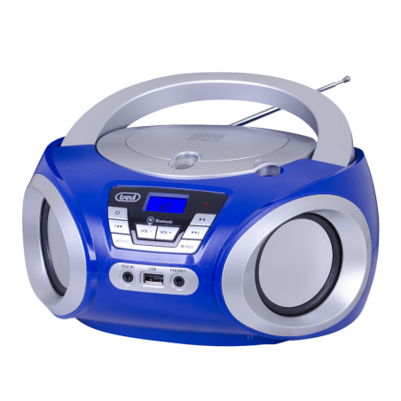 BOOMBOX ESTEREO PORTÁTIL CD BLUETOOTH USB AUX-IN TREVI CMP 544 BT AZUL