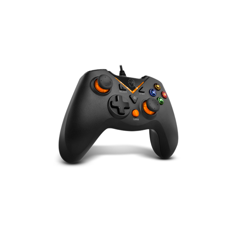 GAMEPAD KROM KEY PC PS3 NEGRO-NARANJA