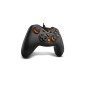 GAMEPAD KROM KEY PC PS3 NEGRO-NARANJA