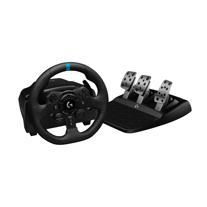 VOLANTE Y PEDALES LOGITECH TRUEFORCE G923 PC PS4 PS5 NEGRO