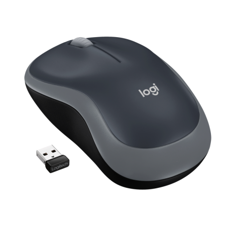 Ratón Inalámbrico Logitech M185- Hasta 1000 DPI- Gris