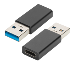 ADAPTADOR EWENT USB 3-2 GEN 1 TIPO A M - USB-C F CUERPO DE ALUMINIO