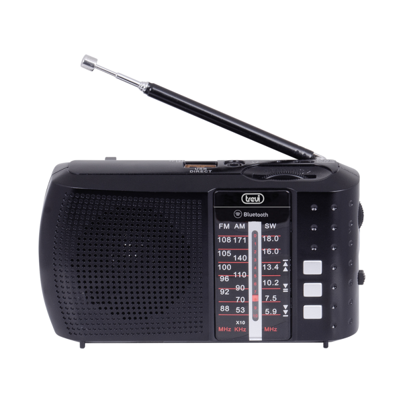 RADIO PORTÁTIL MULTIBANDA BLUETOOTH USB MICRO SD TREVI RA 7F20 BT NEGRO