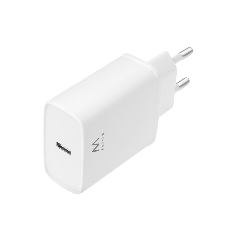 CARGADOR EWENT USB-C AC PD 1 PUERTO (20W) BLANCO