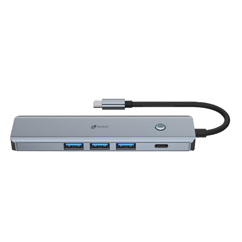 LEOTEC DOCKING STATION 6EN1 1USB-C PD100 POWER&DATOS 3USB3-0 1HDMI 4K 30HZ