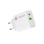 CARGADOR NATEC RIBERA 20W 1XUSB-A + 1XUSB-C PD3-0 QC3-0 BLANCO