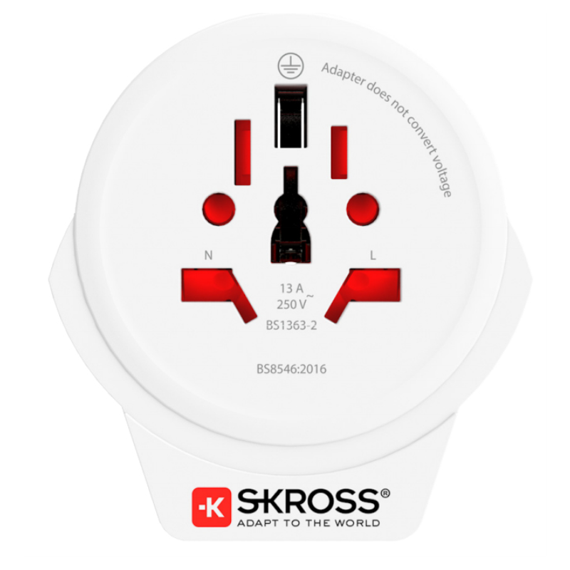 ADAPTADOR DE ENCHUFE A EUROPEO SKROSS USB