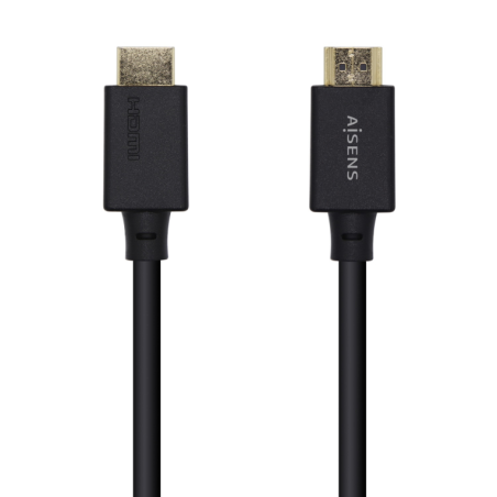 CABLE HDMI AISENS V2-1 ULTRA ALTA VELOCIDAD 8K60HZ M-M 0-5M NEGRO