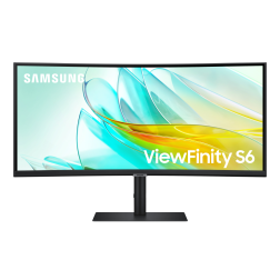 Monitor Profesional Ultraparonámico Curvo Samsung ViewFinity S6 S34C652UAU 34"- UWQHD- Multimedia- Negro