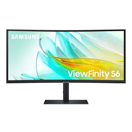 Monitor Profesional Ultraparonámico Curvo Samsung ViewFinity S6 S34C652UAU 34"- UWQHD- Multimedia- Negro