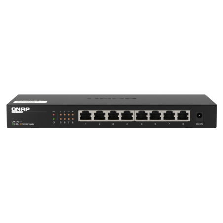 Switch QNAP QSW-1108-8T 8 Puertos- RJ-45 10-100-1000-2-5GBASE