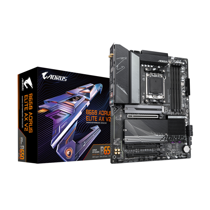 PLACA BASE GIGABYTE B650 AORUS ELITE AX V2 AM5 ATX 4XDDR5