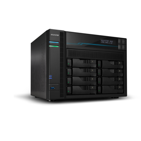 NAS ASUSTOR TOWER 8 BAY QUAD-CORE 8GB DDR4 10 GBE X 2 2-5 GBE X 2 USB 3-2