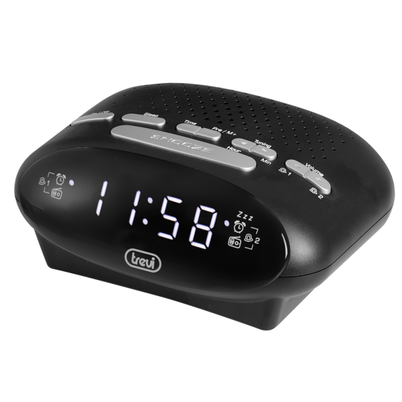 RADIO FM DESPERTADOR PLL PANTALLA LED TREVI RC 821 D