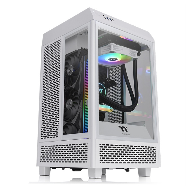 CAJA THERMALTAKE THE TOWER 100 MINI-ITX 2XUSBA 3-2 SIN FUENTE BLANCO