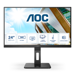 Monitor Profesional AOC 24P2QM 23-8"- Full HD- Multimedia- Negro