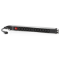 Regleta con interruptor Salicru SPS 12F PDU- 12 Tomas de corriente IEC-13- Cable 1-5m- Negra