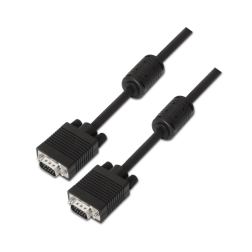 Cable SVGA Aisens A113-0073- VGA Macho - VGA Macho- 6m- Negro