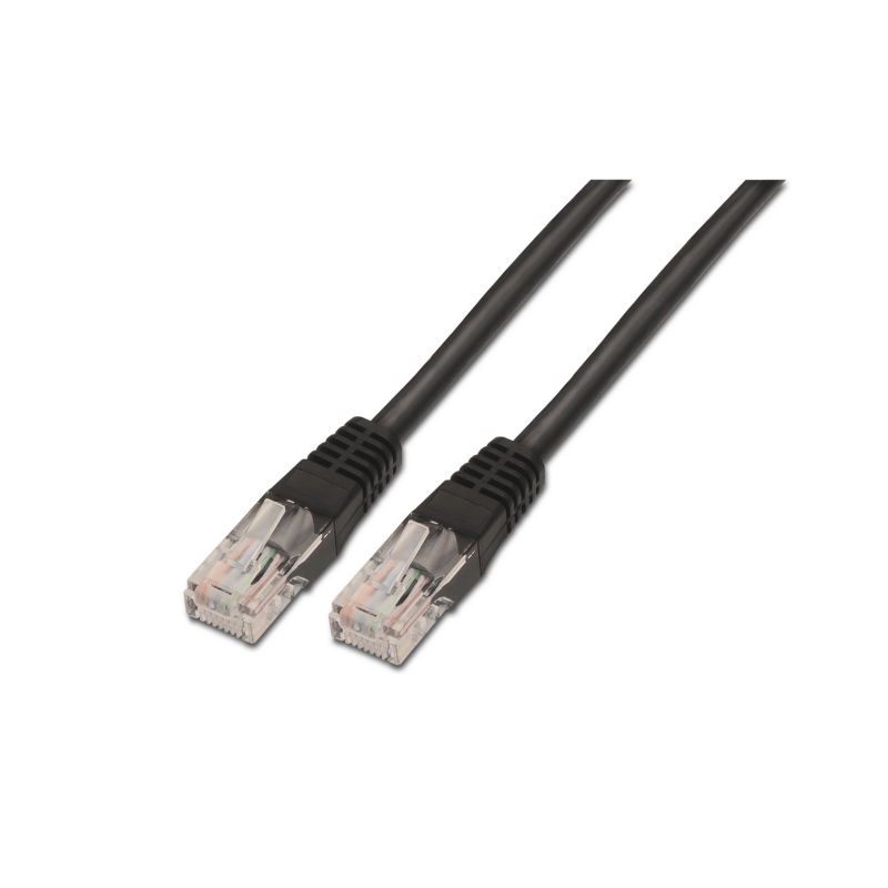 CABLE RED UTP CAT5E RJ45 AISENS 3M NEGRO