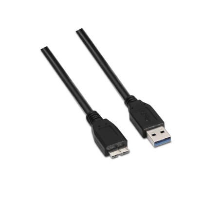 Cable USB 3-0 Aisens A105-0043- USB Macho - MicroUSB Macho- 1m- Negro